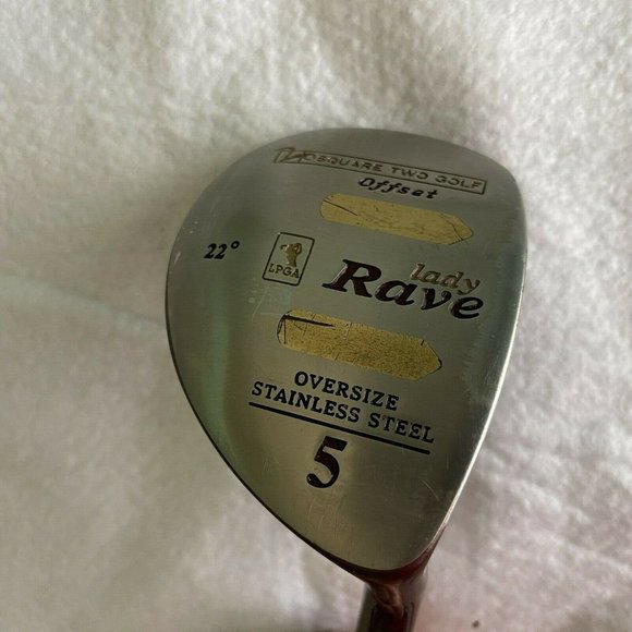 Square Two Lady Rave Oversize Mid Profile Stainless Driver Set 1 3 5 7 RH Ladies - Picture 5 of 12
